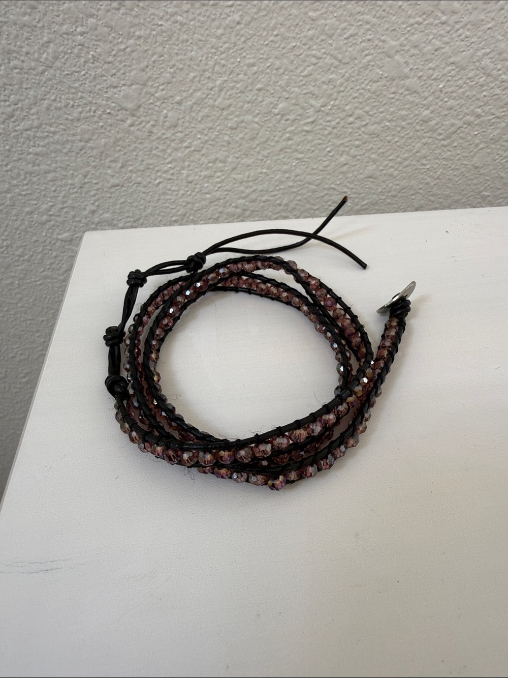 Chan Luu Beaded Wrap Bracelet - Pink and Black